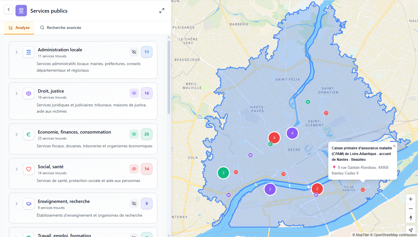 Services Publics screenshot