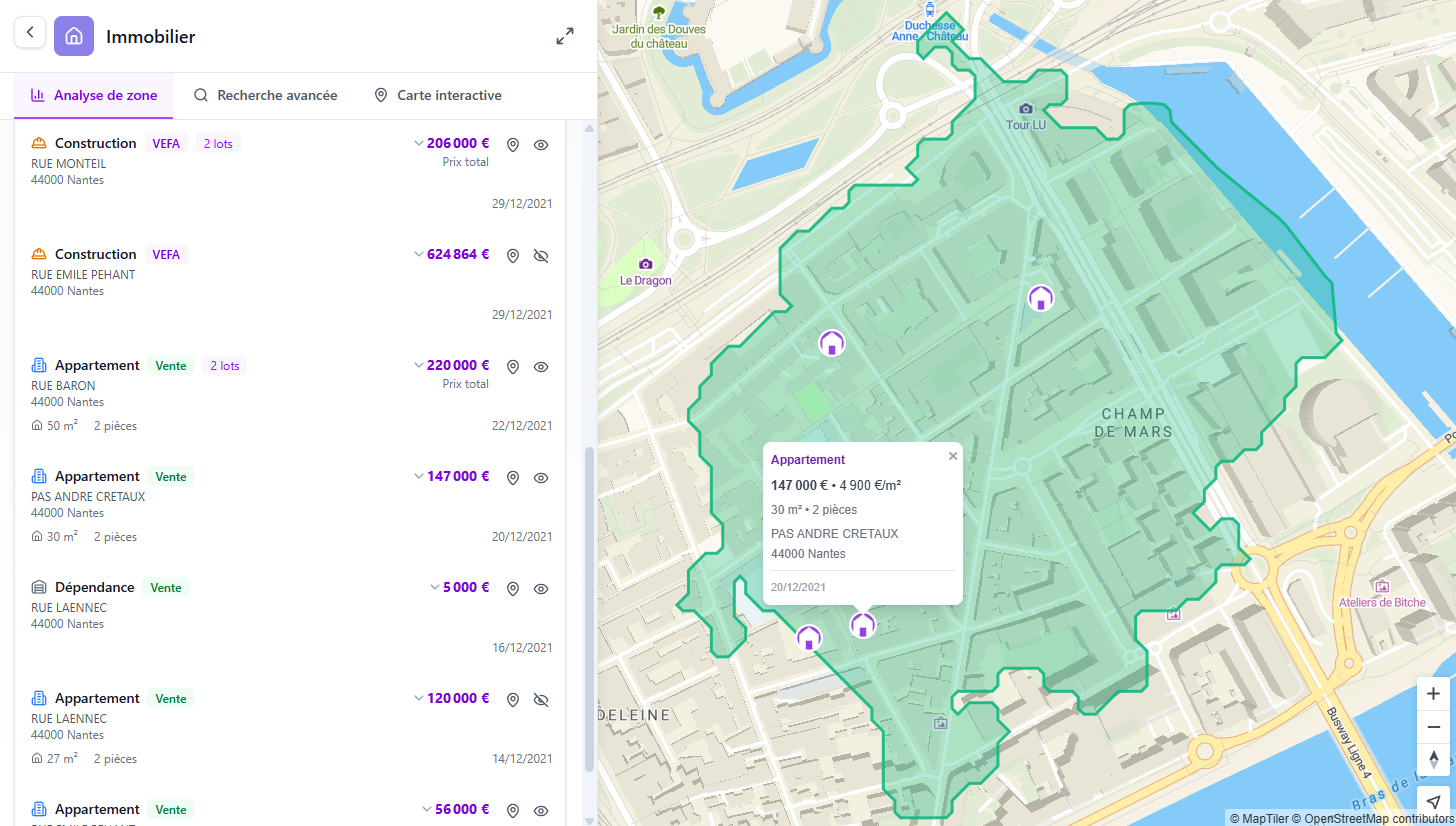 Immobilier screenshot